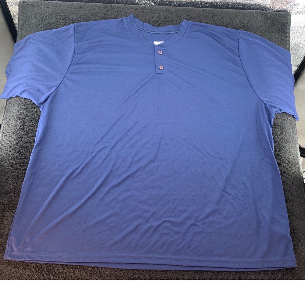 Augusta‎ Sportswear Men's Navy Blue Short Sleeve Moisture Management Shirt 4XL